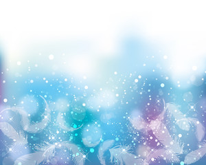 feather shines background