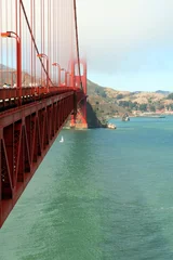 Fotobehang Baker Beach, San Francisco Golden Gate Bridge-schijfje