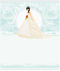 Beautiful bride card