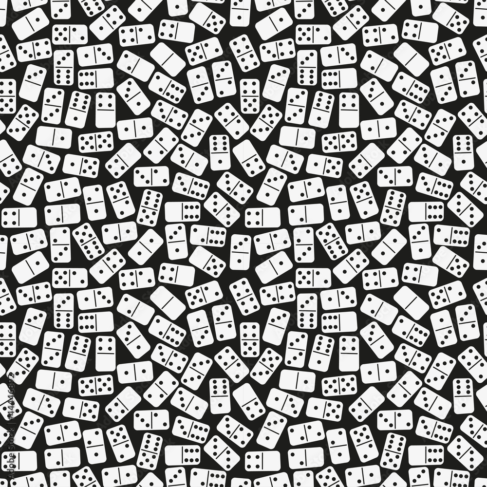 Poster seamless stylish domino pattern. vector