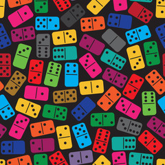 Seamless color domino pattern. Vector