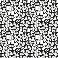 Seamless stylish domino pattern. Vector