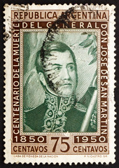 Postage stamp Argentina 1950 Jose de San Martin, General