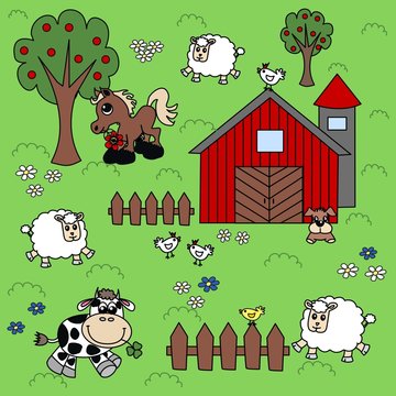 farm background pattern