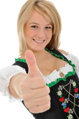 Junge Frau im Dirndl 