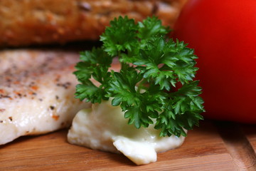 Forelle mit Petersilie