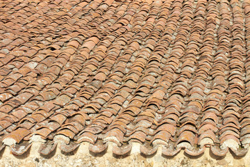 Old roof tiles