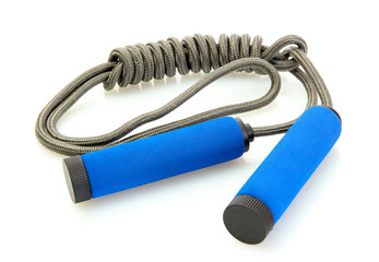 skipping rope isolated on white.