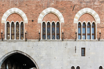 Windows on San Giorgio Palace, Genoa