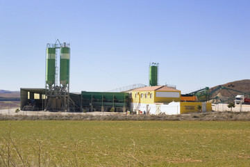 Fototapeta na wymiar Przetwarzanie Fabryka ziaren i zbóż