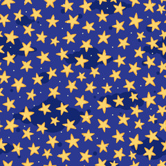 dark night sky with stars and clouds