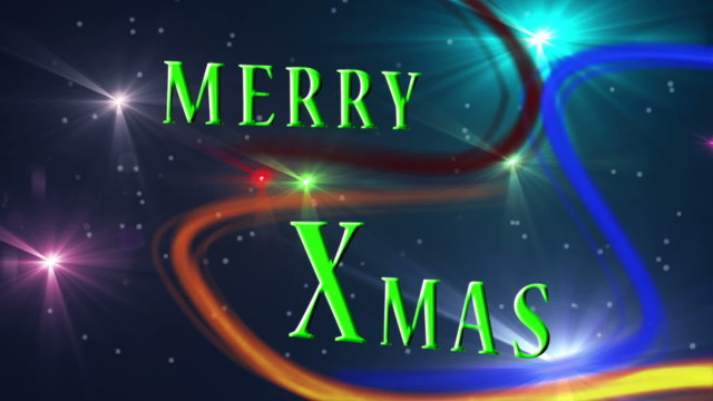Christmas animation with text