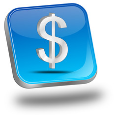 Button mit Dollar Symbol