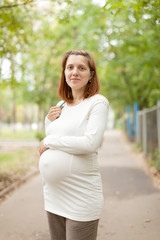 Obraz premium Portrait of pregnancy woman