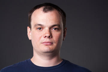 Fototapeta premium Portrait of adult confident guy