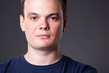 Fototapeta premium Portrait of adult confident guy