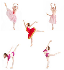 collage di ballerine di danza classica