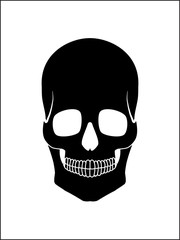 Black skull