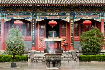 Keuken spatwand met foto Historic Famen Temple in Shaanxi province, China © rolf_52