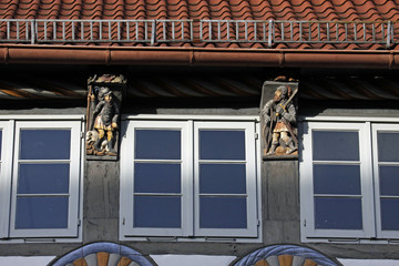 Detail des Stiftsherrenhauses in Hameln