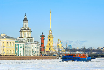 Neva River. St. Petersburg, Russia
