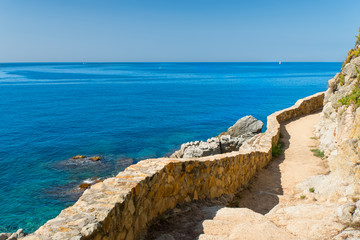 Pathway on coast