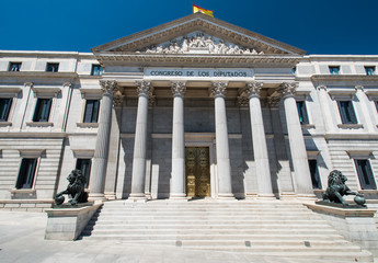 Fototapeta na wymiar Hiszpański Kongres Deputowanych
