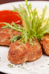 cutlets with potatoes