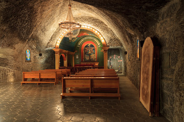 The St. John Chapel in the Wieliczka Salt Mine, Poland.