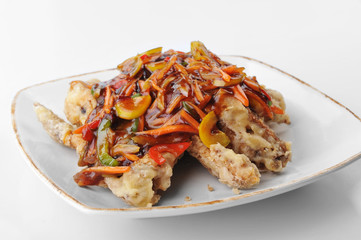 chicken with red sauce