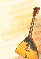 Balalaika - national Russian musical instrument.
