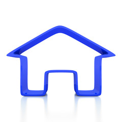 Home icon 3d illustrator