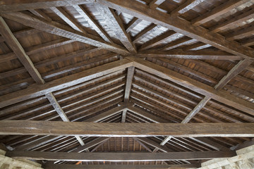 Modern wooden roof