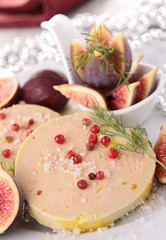 gourmet foie gras and figs