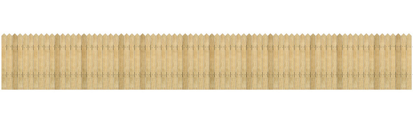 Wooden fence