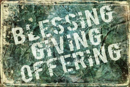 Giving Offering Blessing Background