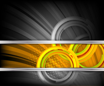 Bright background with circles