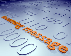 incoming message - 3D