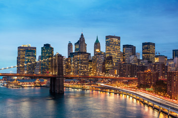 Fototapeta na wymiar New York Manhattan Pont de Brooklyn