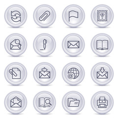 Contour icons on glossy buttons 2