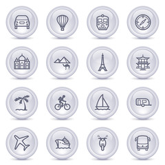 Contour icons on glossy buttons 5
