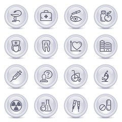Contour icons on glossy buttons 17