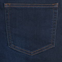 Close-up blue jean back