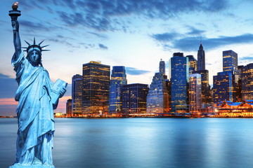 Manhattan et statue de la Liberté, New York. © Prod. Numérik