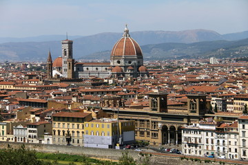 Fototapeta na wymiar Widok ogólny miasta Florencja, Włochy