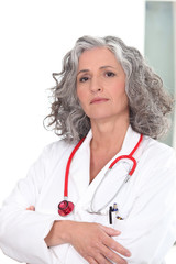 Portrait of an authoritative doctor