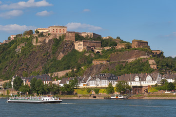 Festung Ehrenbreitstein am Rhein
