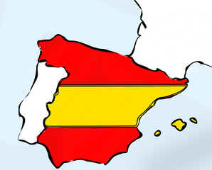 Obraz premium spain illustration
