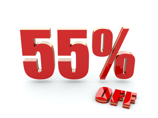 55 Percent off