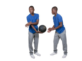 Black Teenage Basketball Player